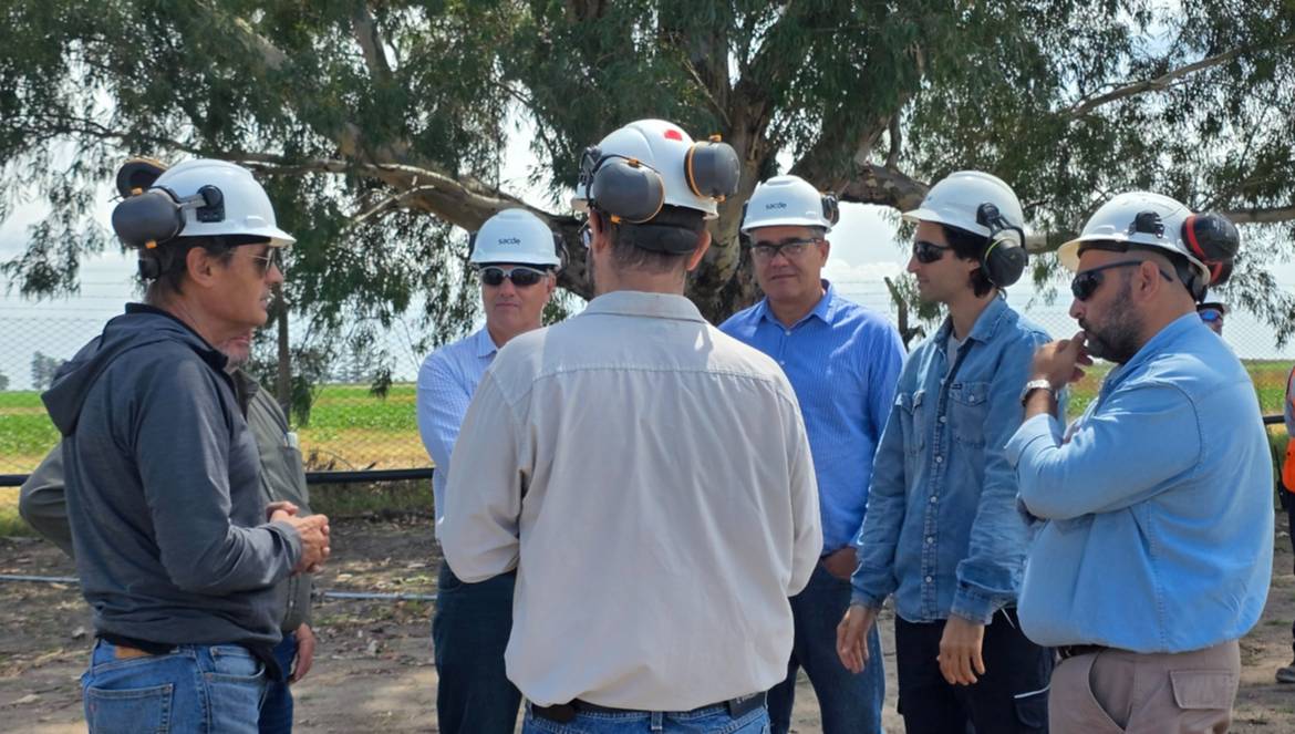 Stadnik acompañó el avance de la obra en la planta de TGS en Ordoqui